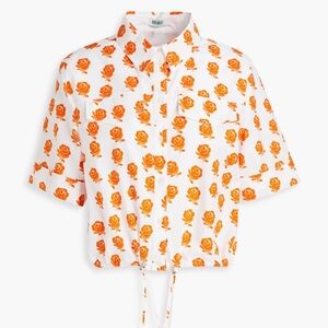 Kenzo Paris Floral-Print Cotton-Poplin Shirt